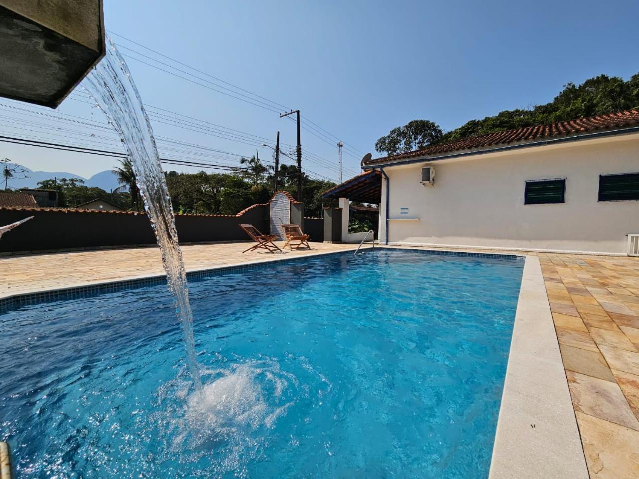 Casa Com Quadra De Areia Boraceia Sao Sebastiao Villa Exterior photo